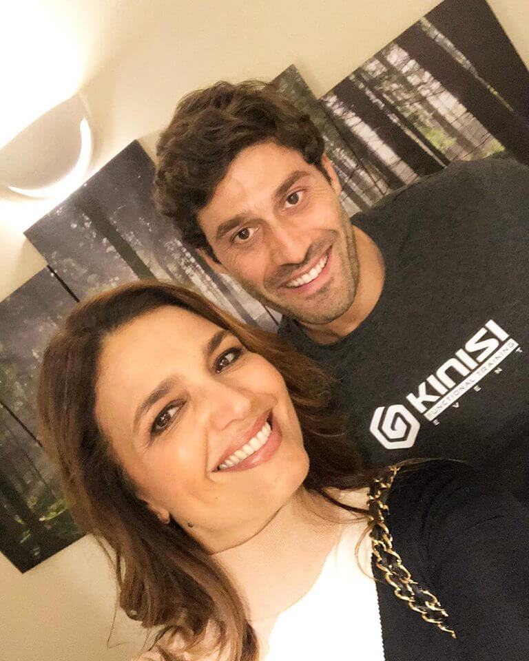 Tosca D'Aquino in allenamento